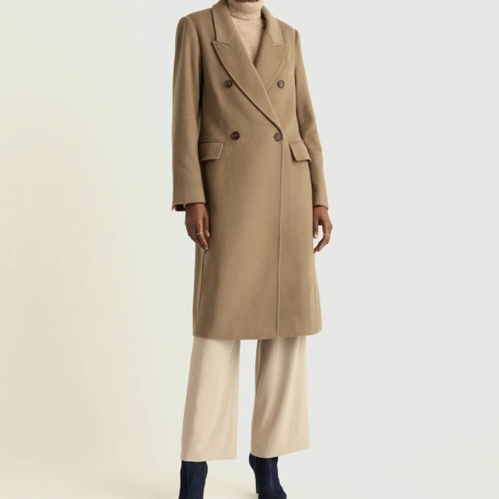 NWOT* Quince Italian Wool Double-Breasted Coat
